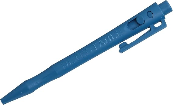 Metal Detectable Retractable HD Pen (Pack of 200) (Black Ink, with Pocket Clip)