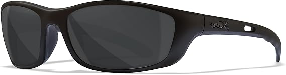 Wiley X P-17 Sunglasses, Safety Glasses for Men and Women, UV Eye Protection for Shooting, Fishing, Biking, and Extreme Sports, Matte Black Frames, Tinted Lenses