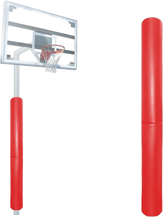 60 Inch Tall Round Pole Padding - Heavy Duty 2 Thick Foam Wrap Around Round and Square Post Pad for 3-4 Diameter Basketball Pole, Swing Pole, Electric Pole & More,Easy Install with Unique Design