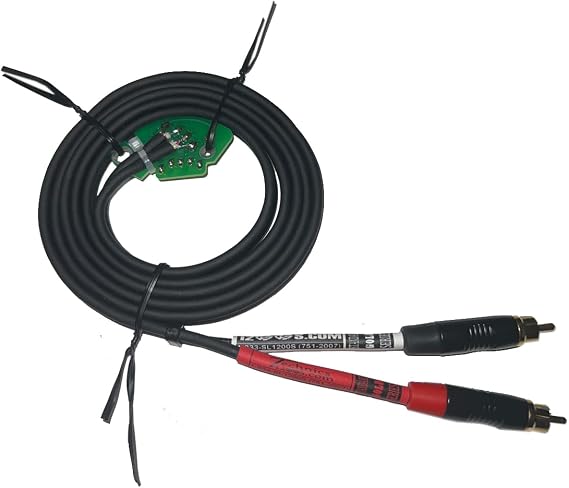 Technics 1200 1210 Gold Tip RCA Phono Cables with Internal Ground PCB - 5 FT