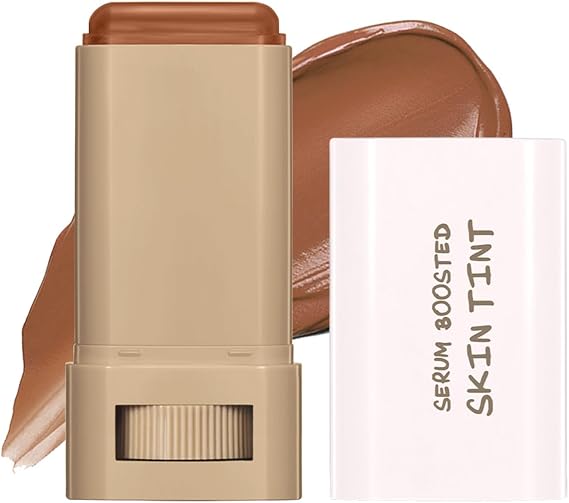 Makeup Foundation Stick, Beauty Balm Serum Boosted Skin Tint Concealer, Hydrating Full Coverage Concealer, Warm Skin Tone Foundation, Full Coverage Skincare, 24hr Hydration (#03, One Size)