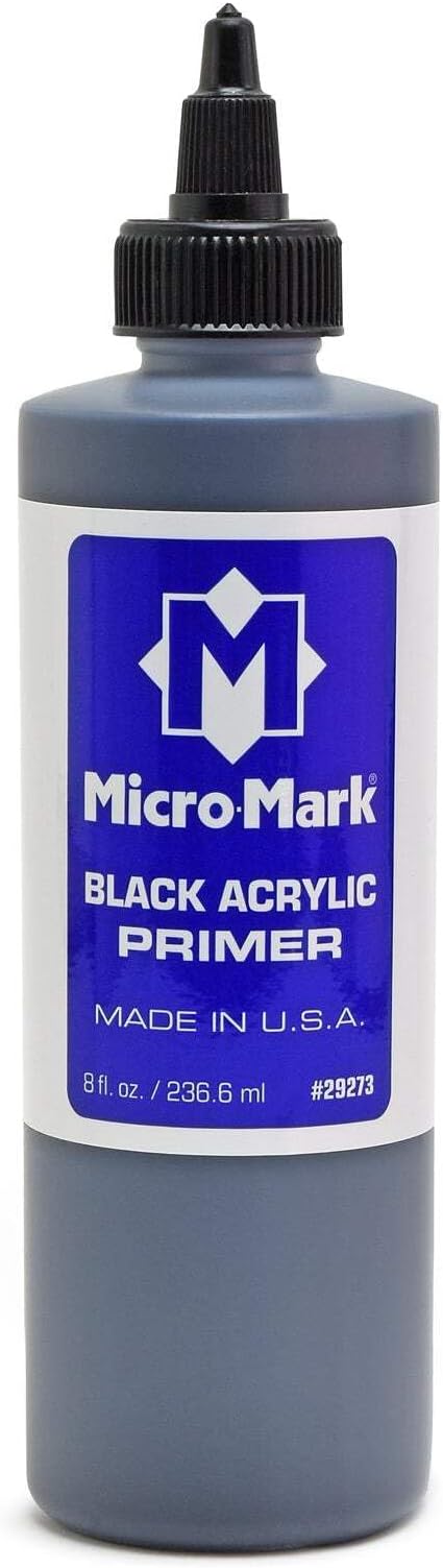 Micro-Mark Black Acrylic Primer, 8oz