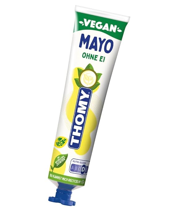 Thomy Vegan Plant-Based Mayo Tube, 170g, German Import
