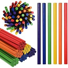 60 Pack Rhythm Sticks for Kids, 12 Inch Wood Lummi Sticks Music Percussion Sticks, 6 Colors