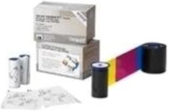 Entrust Datacard 535000-005 KT Black Monochrome Ribbon with Topcoat 1,000 Prints Includes Cleaning Card Compatible with CD800, CD880, CP40, CP60, CP80, CE870 ID Card Printers