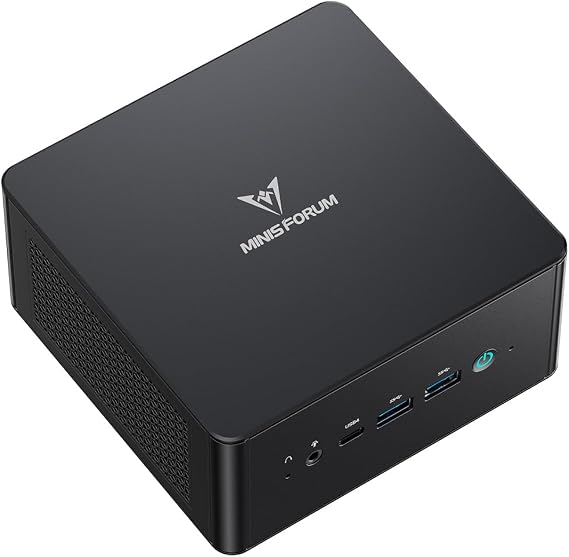 MINIS FORUM UM890 Pro Mini PC - AMD AI Ryzen 9 8945HS 8C/16T Radeon 780M GPU 2 x M.2 SSD Slots DDR5 HDMI 2.1 DP 1.4 2 x USB4 Oculink 4xUSB-A 2xRJ45 2.5G Wi-Fi 6E & BT 5.2 (Without RAM/SDD)