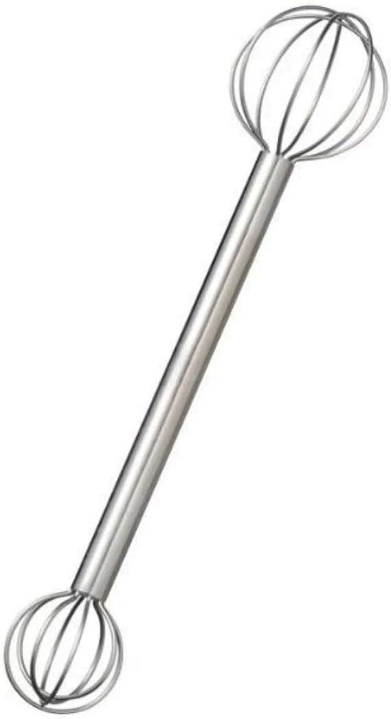 Rotating Double Head Miso, 304 Steel Measuring Tool for Soup & Easy Melting Control Double Head Miso Stirring Tool