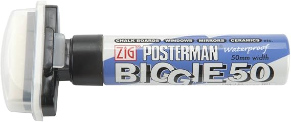 Zig 50mm Posterman Biggie Tip Marker, Black