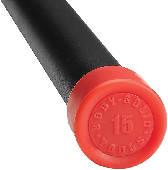 Body-Solid Rubber Padded Weighted Bar - Stretching Weight Exercise Bars for Physical Therapy, Body Toning, Aerobics, Yoga, Pilates