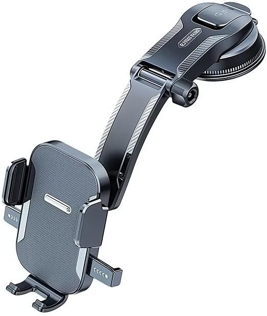 Car Phone Mount Holder for Dodge Challenger 2008-2023,Dashboard Windshield Phone Holder Strongest Suction Cup 360 Adjustable Hands Free Anti-Drop Cell Phone Holder,Black + Textured Finish
