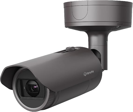 Hanwha Techwin XNO-9082R 8mp/4K IR WDR Network Bullet Camera with 2.8~8.4mm (3X) Motorized varifocal Lens, RJ45 Connection