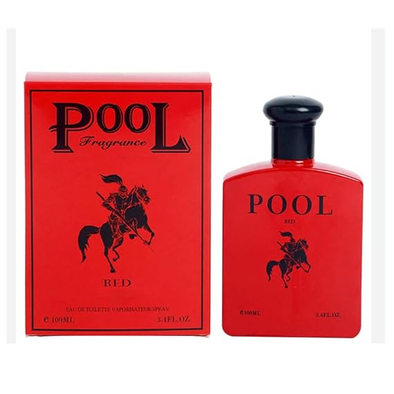 EBC Perfume Pool Red Men Perfume 100ml Eau De Parfum Vaporisateur Spray - Rich woods Essential Oil From France