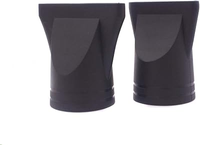 2Pcs Non-Universal Hair Dryer Nozzle Black Plastic Drying Cover Hair Dryer Diffuser Blow Flat Hair Drying Nozzle Narrow Concentrator Replacement Special for Outer Diameter 4.5cm-4.6cm Hair Dryer