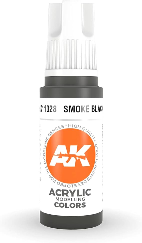AK Interactive 3rd Gen Acrylic Smoke Black 17ml
