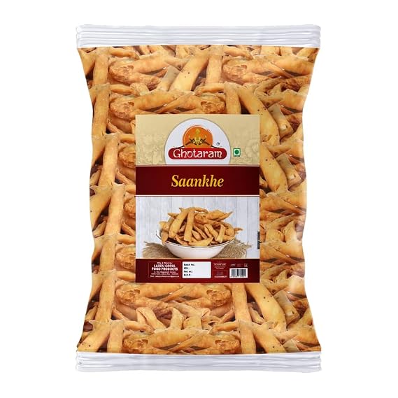 Ghotaram Pure & Healthy Lachha Mathi Salone Mathri, Nimki, Evening Tea Time Snacks, Crispy, Namkeen, Ready to eat, Snacks, Preservatives Free, Gift Snack No Preservatives-250 * 1Pack