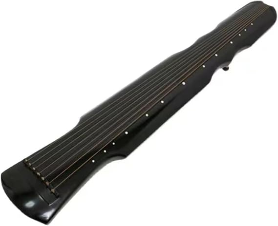 Professional Guqin Hand-Played Paulownia Guqin Fuxi-Style Stringed Qin Hand-Made Old Seven-Stringed Qin Guqin-Level Beginner Instrument(Black)