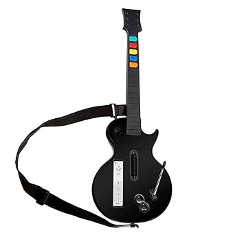 DOYO Wireless Controller for Wii Compatible with Guitar Hero Series, Rock Band 2 & 3 (Not for Rock Band 1) Includes Adjustable Strap Black