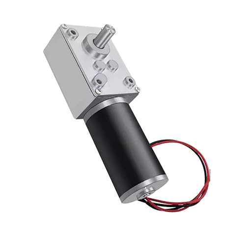 DC Worm Gear Motor, 12V/24V, Self-Locking Speed Control with Encoder, Model 5840-31ZY (12V 27RPM_12)