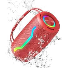 Portable Bluetooth Speaker with Light, Waterproof Karaoke Machine for Adults & Kids, Loud Sound and Deep Bass, Up to 8H Playtime, Support Bluetooth/AUX/USB for Home, Party, Outdoor and Travel