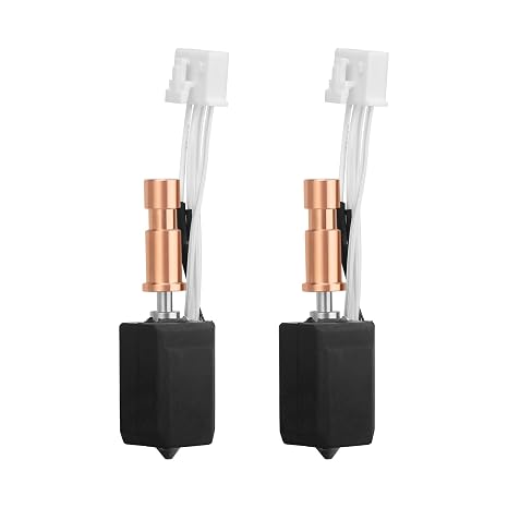 2 Pack Kobra S1/S1 Combo 3D Printer Extruder Hotend Kits, Kobra S1 Combo Hot End and 0.2mm 0.4mm 0.6mm Hardened Steel Nozzle for Anycubic Kobra S1/ S1 Combo 3D Printers
