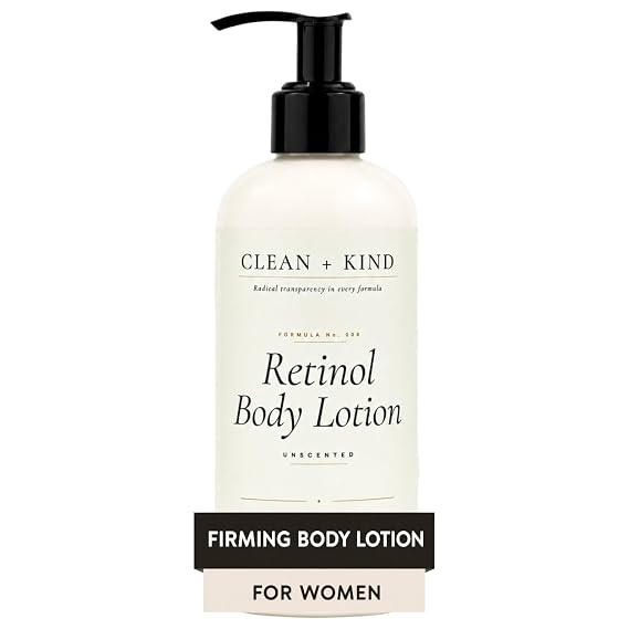 Tallow Retinol Body Lotion, Firming for Crepey Skin, 8 oz | Encapsulated Retinol, Hyaluronic Acid & Niacinamide, Skin Tightening, For Neck Arms & Legs, Fragrance-Free, Grass-Fed Tallow