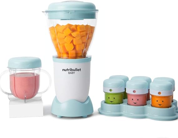 NutriBullet Baby Food Blender with date markers