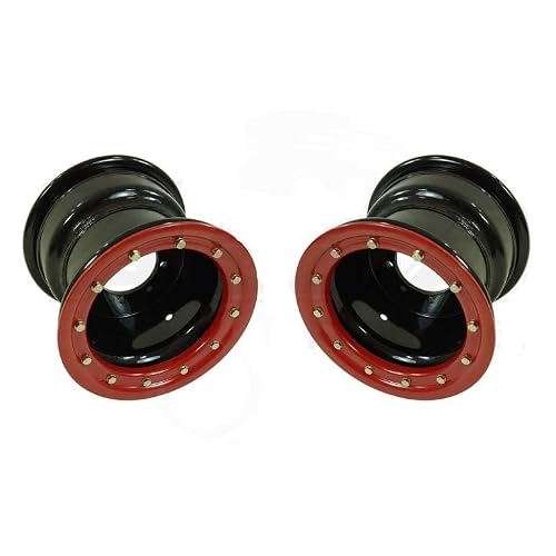 Raptor 660 Raptor 700 Raptor 700R Rear Wheels Beadlock 9x8 35 4115 BlackRed