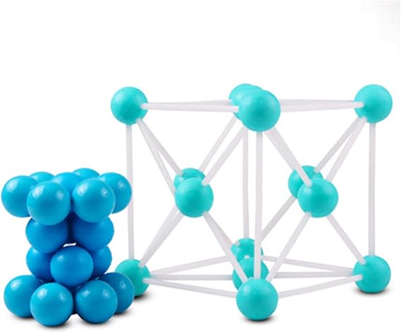 Metal Crystal Structure Model Chemical Organic Molecules and Inorganic Crystals Scale Assembly Model for Chemistry Learning Tool