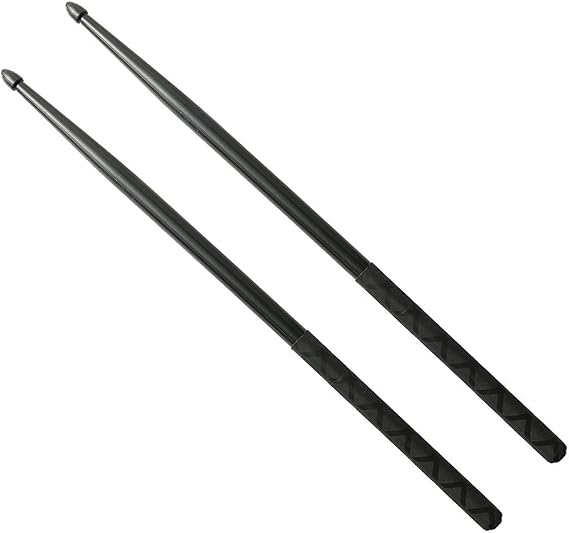 Musfunny Nylon Drum Sticks 5A: 1 Pair Plastic Drumstick Non-slip Grip | Light Durable Drum Sticks Kids Adults Student - Rock Band Live Beginner Musical Percussion Instrument Drum Accessories