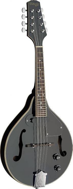 Stagg M50 E BLK Acoustic-Electric Bluegrass Mandolin - Black