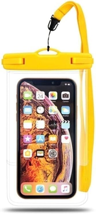 CONSTRAIN - Su Geçirmez Telefon Kılıfı – Universal Waterproof Kılıf Askılı | Deniz, Havuz, Tatil İçin Dayanıklı Koruma - Sarı