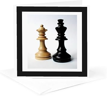Greeting Card - King n Queen of Chess - Games