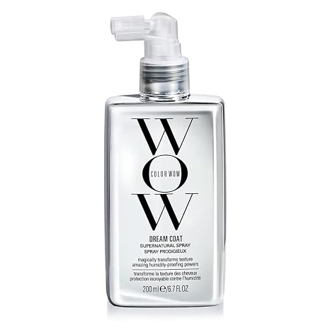 COLOR WOW Dream Coat Supernatural Spray Multi award winning anti frizz spray keeps hair frizz free for days no matter the weather with moisture repellant anti humidity technology; glass hair results