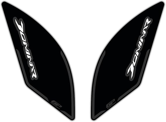 GP Kompozit Side Strip Tank Pad Black Compatible for Bajaj Dominar 250 / Dominar 400 2017-2024