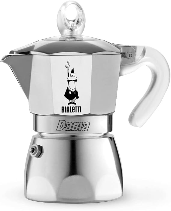 Bialetti DAMA Pure Ice Coffee Maker, 1 Cup, Not Suitable for Induction, 1 Cup (67 ml), Aluminium