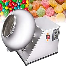 Automatic Tablet Coating Machine, Electric Sugar Coating Machine 2-5kg/H Candy Coater Machine, Chocolate Coating Polishing Machine Coater Sugar Ball for Pharmaceutical and Food Industries,110V