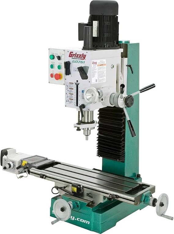 Grizzly Industrial G0761-10" x 32" 2 HP HD Benchtop Mill/Drill w/Power Feed & Tapping