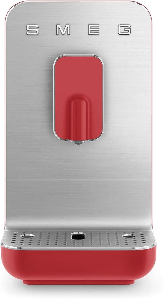 Smeg BCC01RDMUS Fully Automatic Coffee Machine, Red