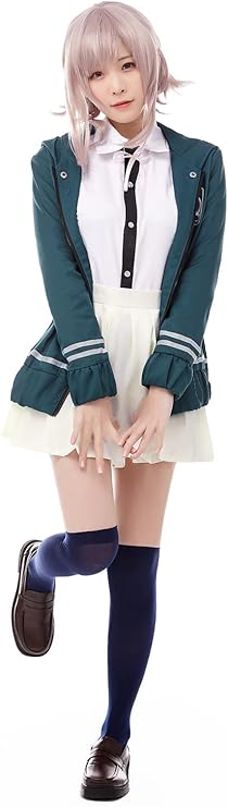 Ya-cos Women Anime Cosplay Outfit Uniform Dress Green