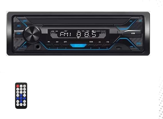 DOGBOO 1DIN Car Audio DSP Car Audio 1DIN Deck Domestic FM Bluetooth Built-in Hands-free Calling AUX USB/SD Card Playback 12V/24V Compatible