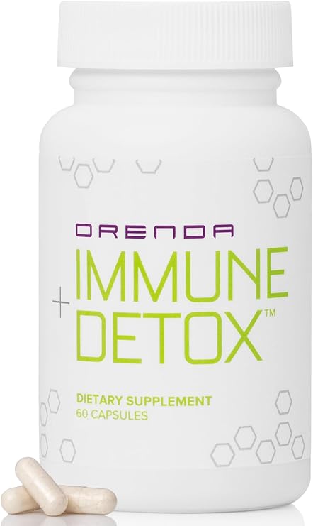 Orenda Immune + Detox - Specialized Formula with Calcium d-Glucarate, Beta 1,3 Glucans & IMMUSE for Wellness and Balance - 60 Capsules
