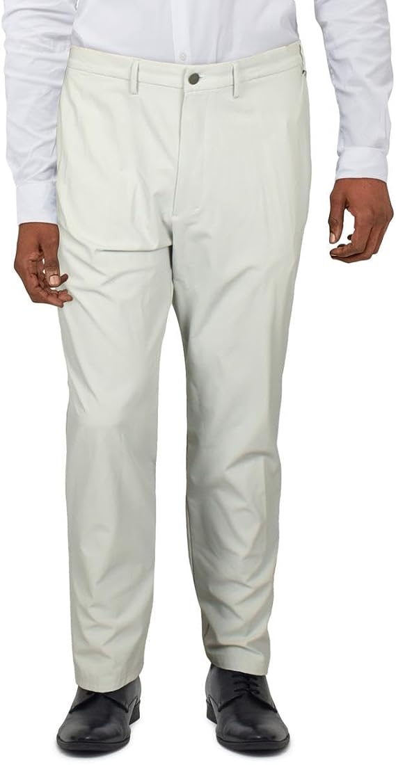 Calvin Klein Mens Slim Fit Wrinkle Resistant Trouser Pants Gray 42/30