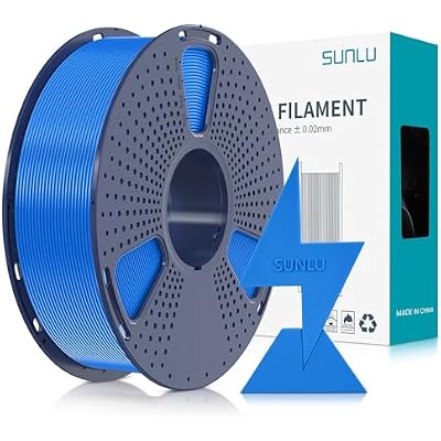 SUNLU High Speed 1.75mm PLA Filament, 30-600mms Print Range, 1KG Blue