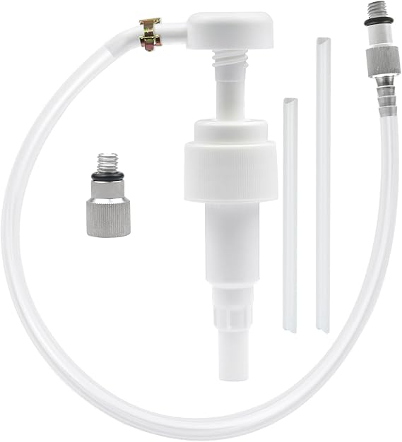 Lower Unit Gear Oil Pump for Standard Quart Bottles, 8mm and 10mm Adapters, for 28MM Cap Pump, for Most Foreign Made Marine Boat Outboard Motors (NOT for Volvo Penta)