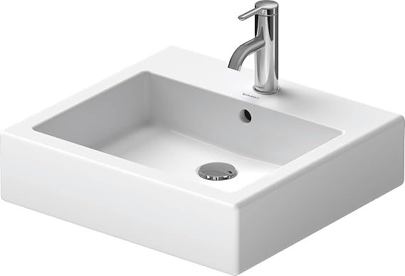 Duravit 0452500000 Vero 19-5/8" Rectangular Ceramic Drop In Bathroom Sink