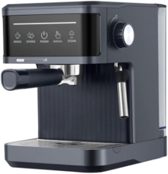 20Bar Espresso Machine Home Compact Semi-Automatic with Pressure Gauge, Steam Wand for Professional Cappuccino, High Pressure Extract, Small Espresso Coffee Maker, Professional Concentrated