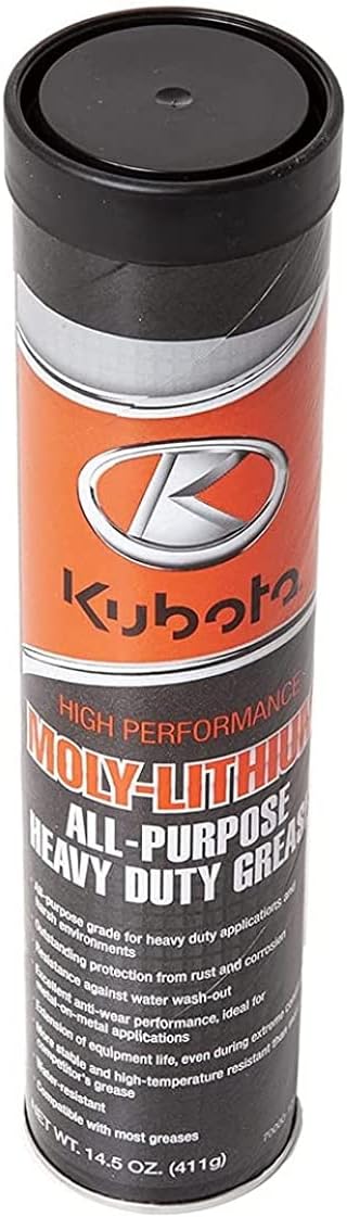 Kubota High Performance Moly Lithium All Purpose Heavy Duty Agricultural/Construction Equipment Grease (14.5 oz)