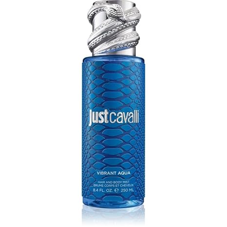 Just Cavalli Hair & Body Mist Vibrant Aqua, 8.4 Fl. Oz.