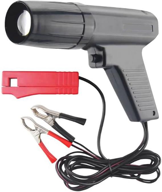 Timing Light Direct Ignition Compatible 12v Engine Automotive Xenon Ignition Timing Light Gun Advance Induction Strobe Timing Light Tool for Automotive, Motorcycles, Marine Use