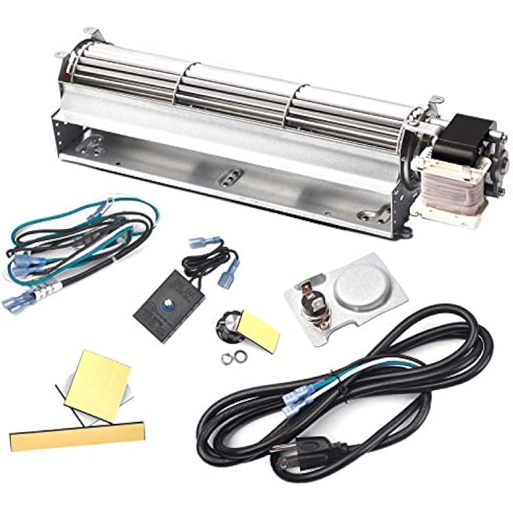 Replacement Fireplace Blower Kit for Desa BKT BK, FMI, Vanguard, Comfort Glow, Comfort Flame Fireplaces, GA3750 GA3700 GA3750A GA3650 GA3650TB Fireplace Blower Fan Kit for Desa Tech CHDV32NR